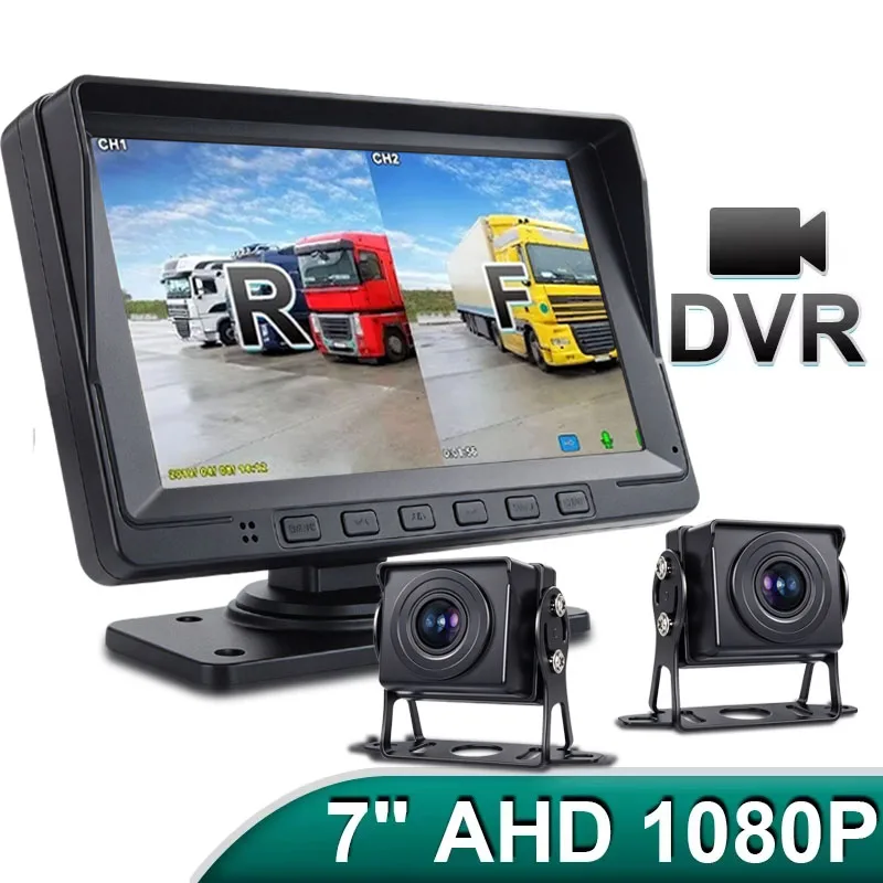 DVR AHD1080P Backup Camera 2-CH Monitor Black Box 7