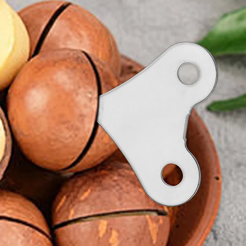 {MX} Cracker de nueces portátil de acero inoxidable, 10/20 piezas, para nueces de macadamia/nueces/almendras/pecan, práctico abridor de cáscara de nueces, herramienta pequeña