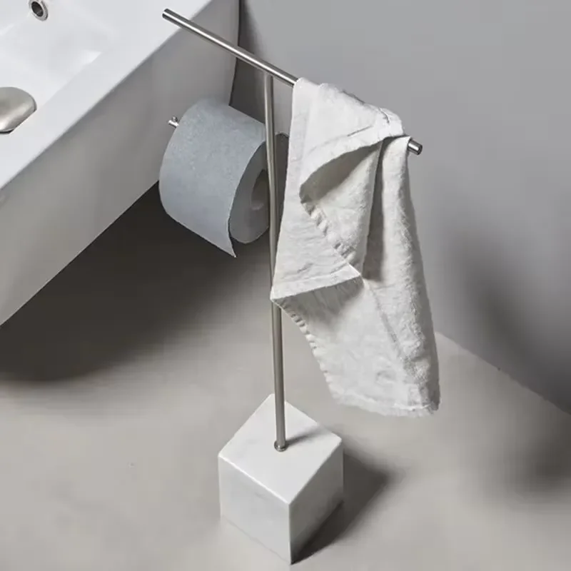 Stainless Steel Bathroom Storage Shelves Paper Towel Holder Punch-free Modern Creative Paper Storage Racks Home Decor