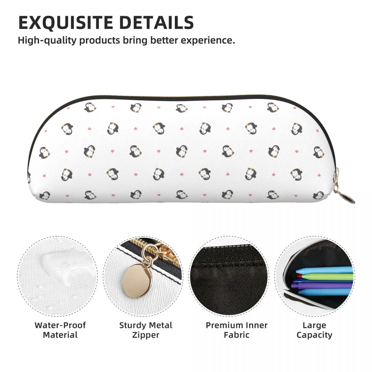 لطيف البطريق مقلمة قلم رصاص الحقيبة تخزين القرطاسية لوازم سعة كبيرة صندوق القلم حقيبة أقلام رصاص لهدايا الطلاب