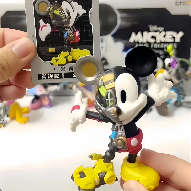 52toys Disney Mickey And Friends Semi-mechanical Series Toys Figure Trendy Toys Gift Ornament