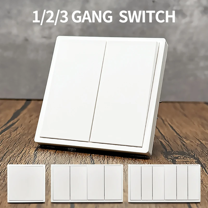 

Двухпозиционный переключатель ЕС 80 × 80 мм, розетка европейского стандарта, панель ПК, два открытых настенных переключателя с одним управлением и двойным управлением