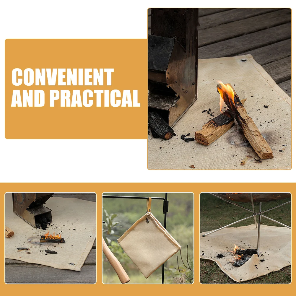 

Welding Blanket Fireproof Fiberglass Fabric Insulated Flame Retardant Mat for Camping Outdoor Welding Use Fireproof Blanket