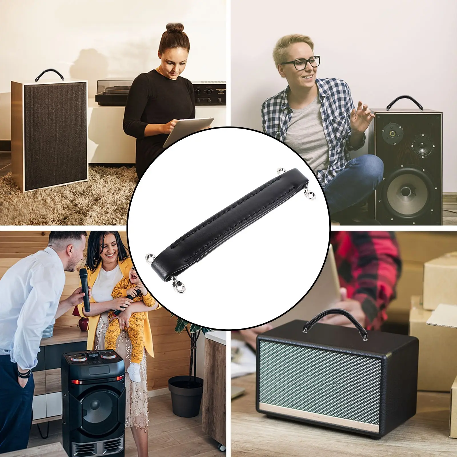 

Amplifier Handle Accessory for Guitar Audio Speaker Cabinet Instrument Fittings Reinforced Handle Bars Excellent Sewing