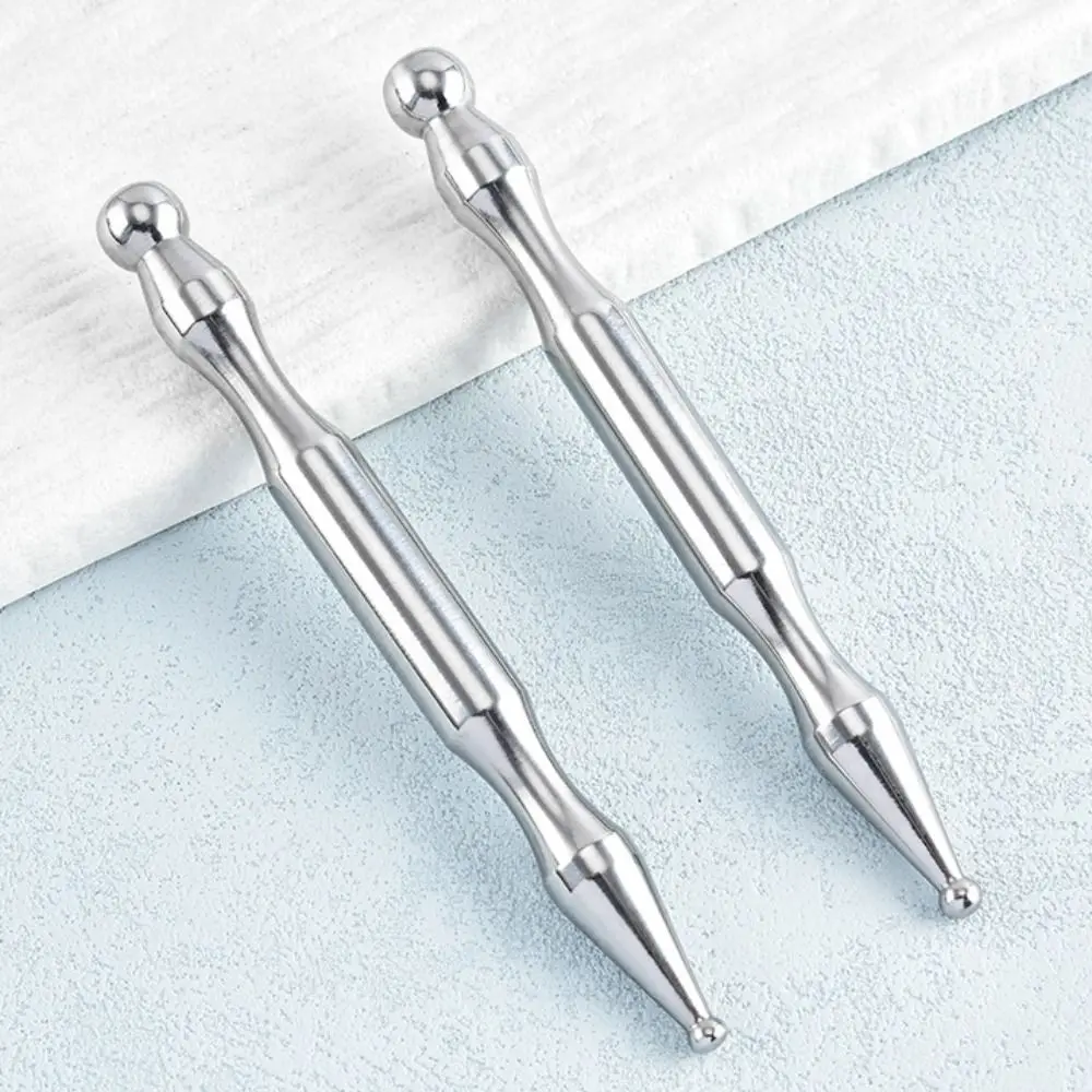 Stainless Steel Acupuncture Pen Self-Care Tool Wellness Product Dual Head Massager Dual Head Design Deep Tissue