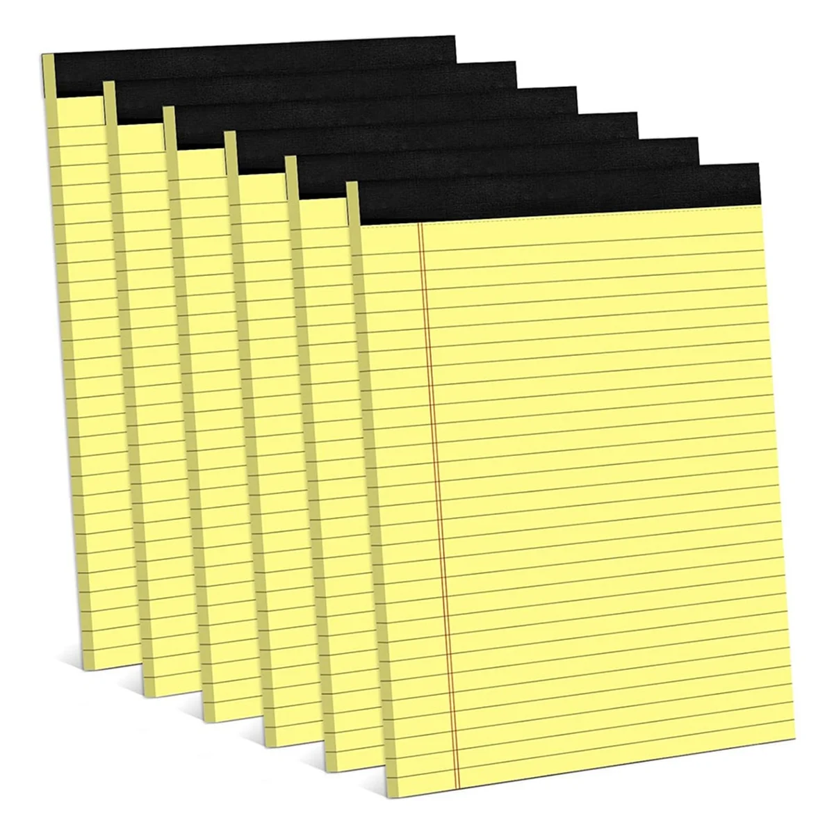 

6 Pack Yellow Note Pads 8.5 x 11.75Inch Narrow Ruled Lined Writing Note Pads Yellow Paper Pads College Ruled Note Pad