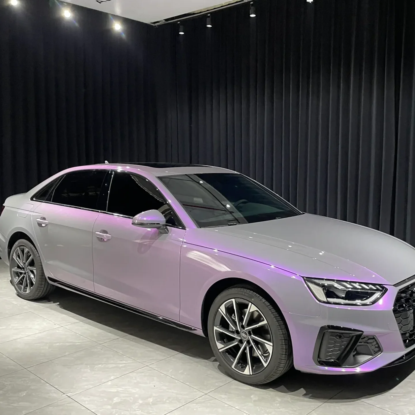 PET Dream Grey Mystic Purple Car Wrap Film Glossy Color Change Vinyl Anti Scratch Bubble Free Factory Direct Supply Automotive W