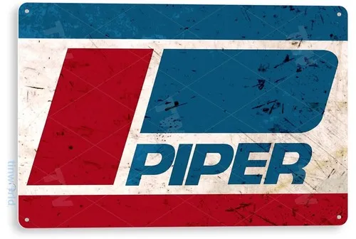 TIN SIGN Piper Aircraft General Aviation Pilot Aircraft Retro Metal Décor B581 --Tin Sign