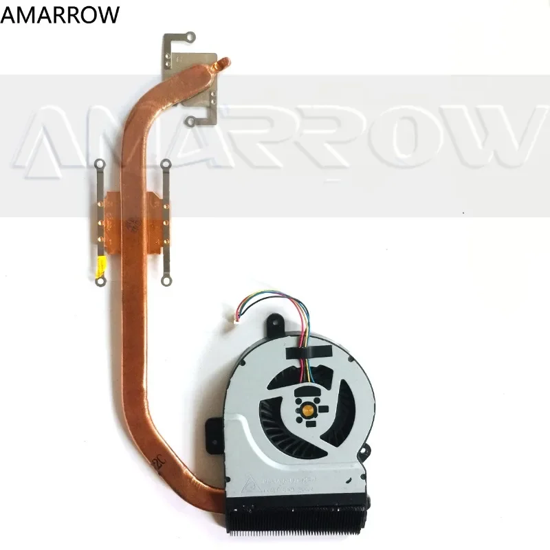 Cpu ventilador para asus x55v, x55vd, f55c, x55, cpu, dissipador de calor, dissipador, radiador, fixo, original