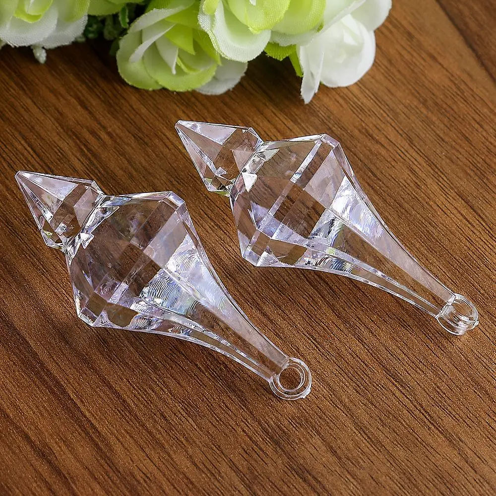 Versatile Acrylic Teardrop Pendants Transparent Beads For Lamp Lighting Decor Wedding Reception Event Ornament