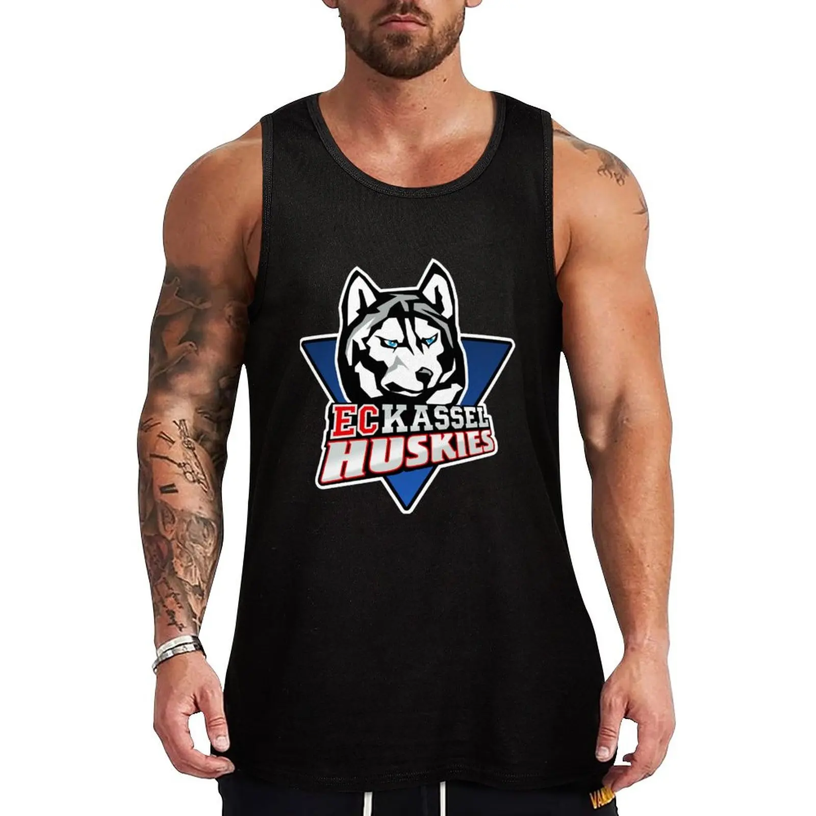 Camiseta sin mangas Kassel Huskies Hockey, camiseta informal de estilo urbano, camiseta sin mangas urbana