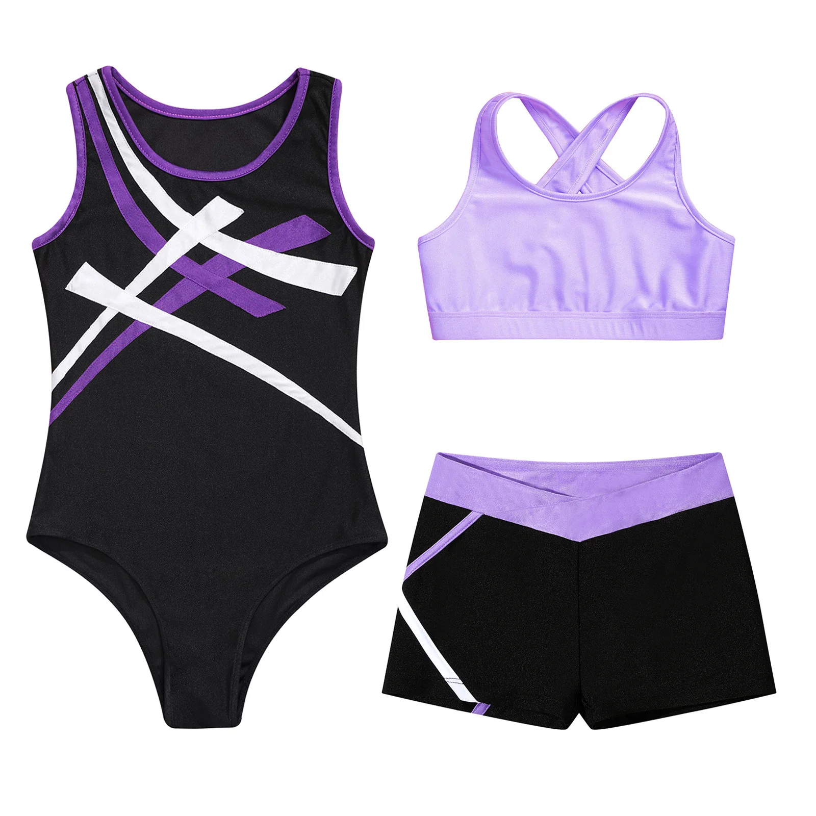 FibaqLeotards Combinaison et Short pour Bol, Strass Brcorporelle, D.lique, Tenues de brevde Ballet, Vêtements de brevpour Enfants