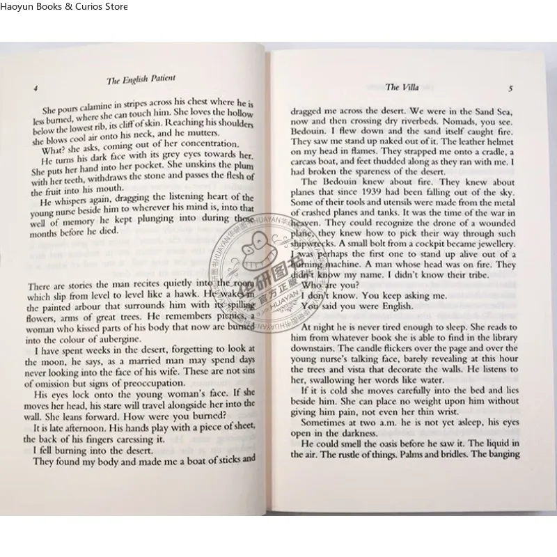 رواية النسخة الإنجليزية 、الغطاء المريض الإنجليزي قد يتغير. السلعة الفعلية تسلل. مايكل أونداتجي