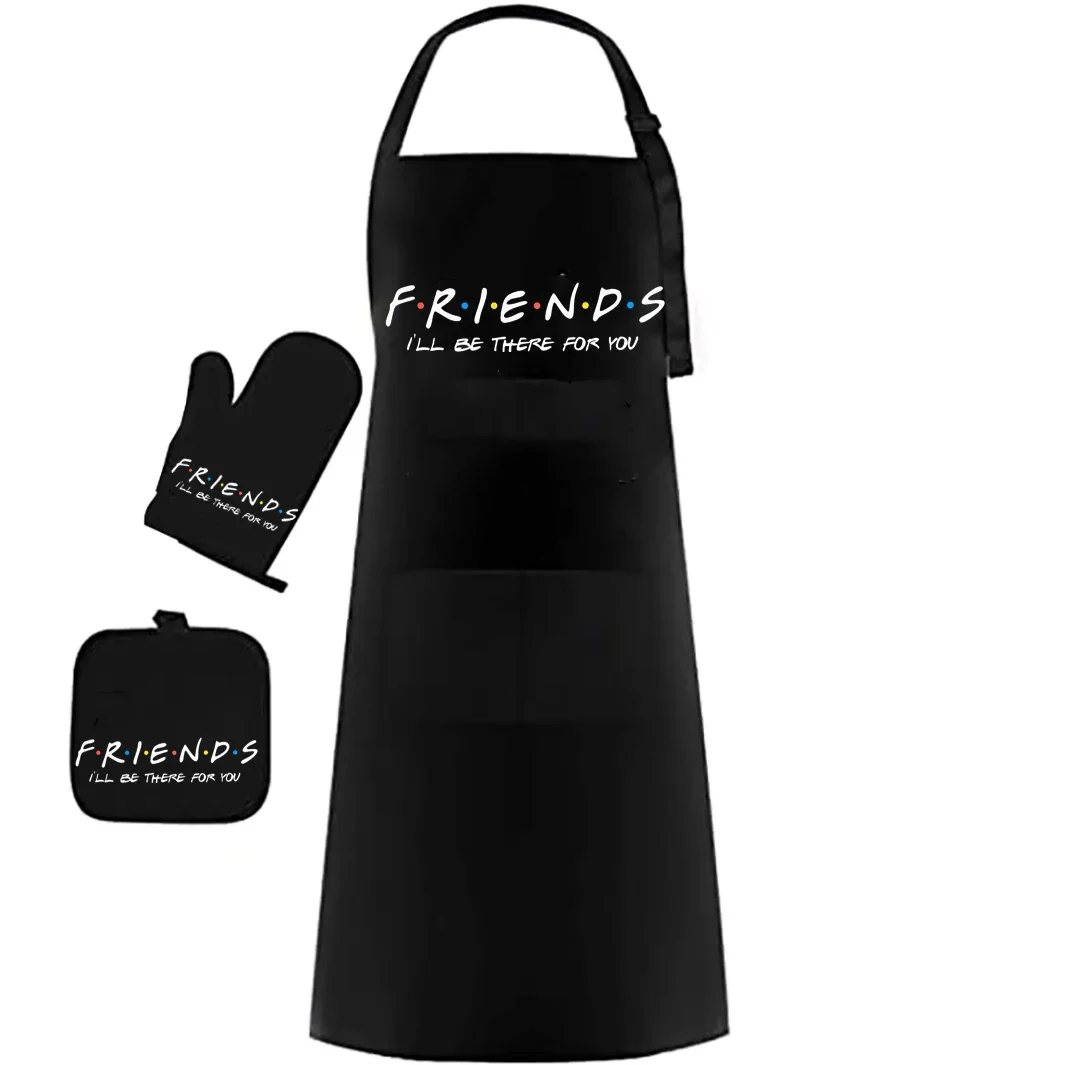 Friends I'll be there for you Kitchen apron mitt Pot Holder mom wife sisters Bestie Birthday Housewarming Christmas gift present