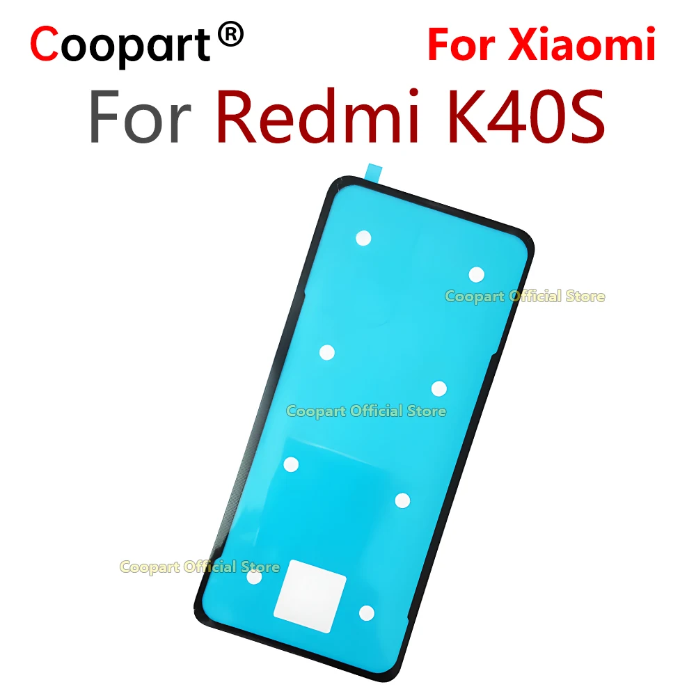 

Клейкая задняя крышка для Xiaomi Redmi K40S, наклейка на дверь батарейного отсека, сменная лента, ремонт