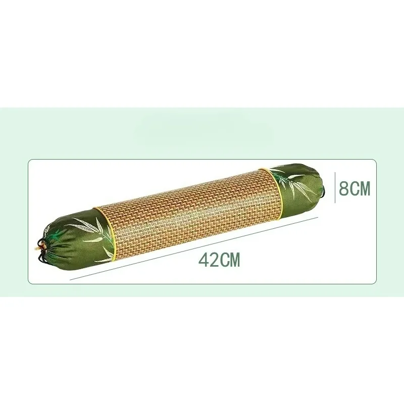 Summer Wormwood Cylindrical Pillow Household Sleep Neck Pillow Cylindrical Mat Pillow Candy Pillow Ice Silk Wormwood Pillow