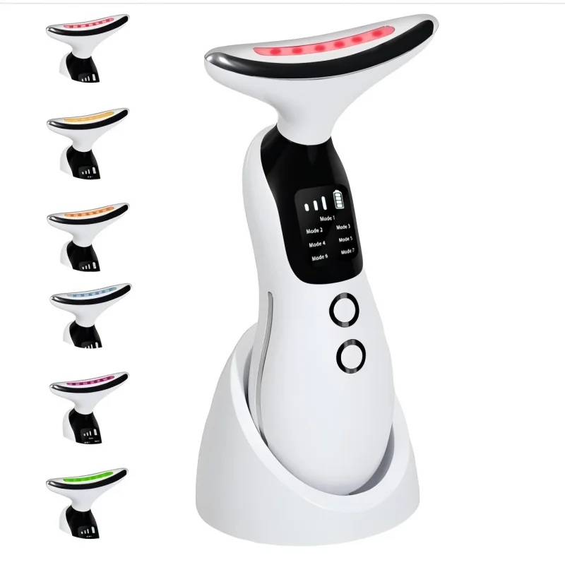 

Многофункциональный LED-аппарат 7-в-1 для лица и шеи: микротоковый массажер для омоложения кожи