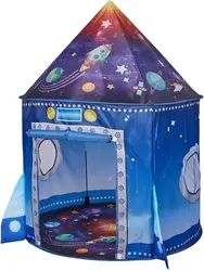 Foldable Children Play House Castle Tent Wigwam Portable Kids Space Planet Rocket Toys Tent Girls Boy Room Decoration