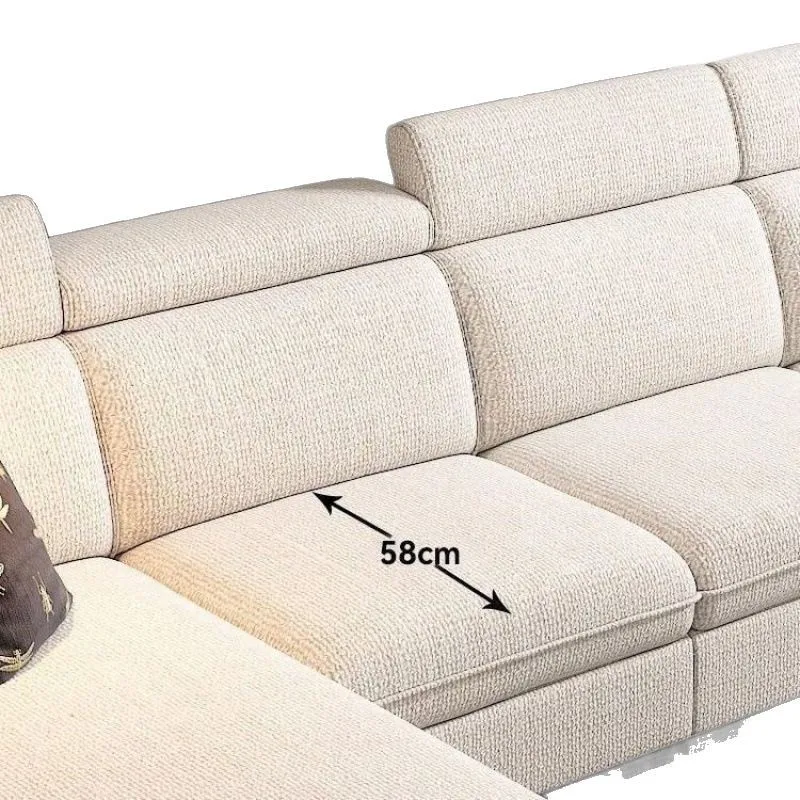 

Large and small apartment concubine combination cat claw leather sofa Haohui fabric sofa straight row cream wind simple sofa liv