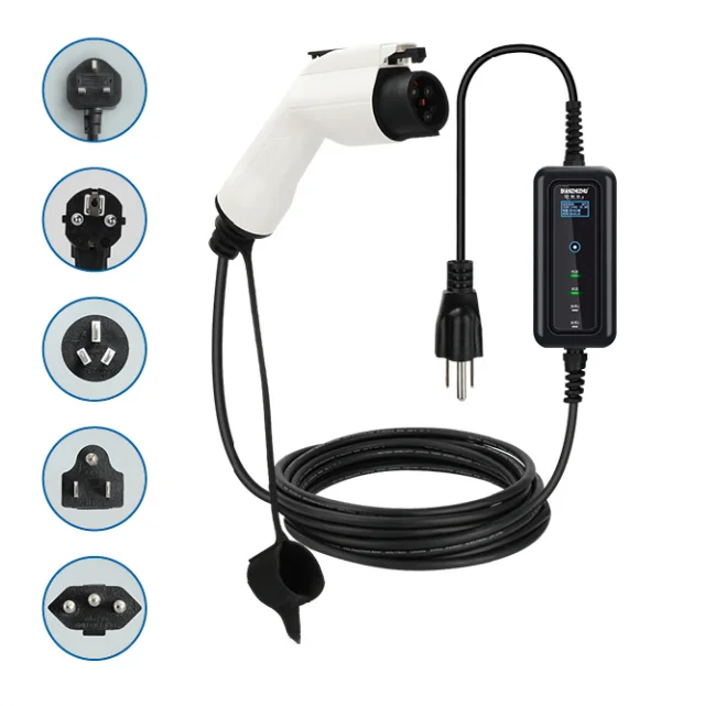 Home Use Ev Charger level 2 Portable adjustable 16a 32a 40a 48a Car Waterproof Ip67