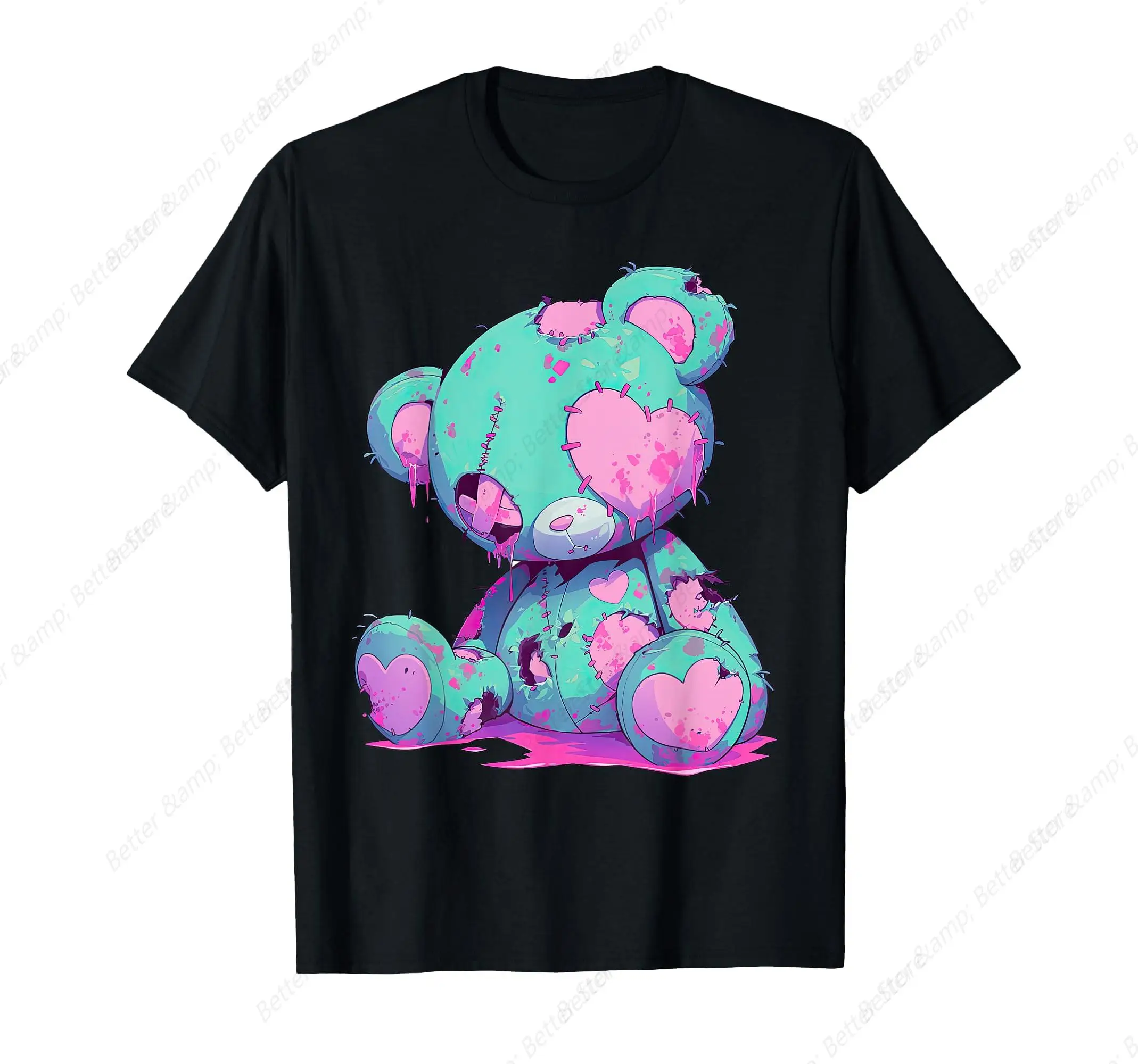 Kawaii Pastel Goth Creepy Cute Witchy Zombie Mermaid T-Shirt