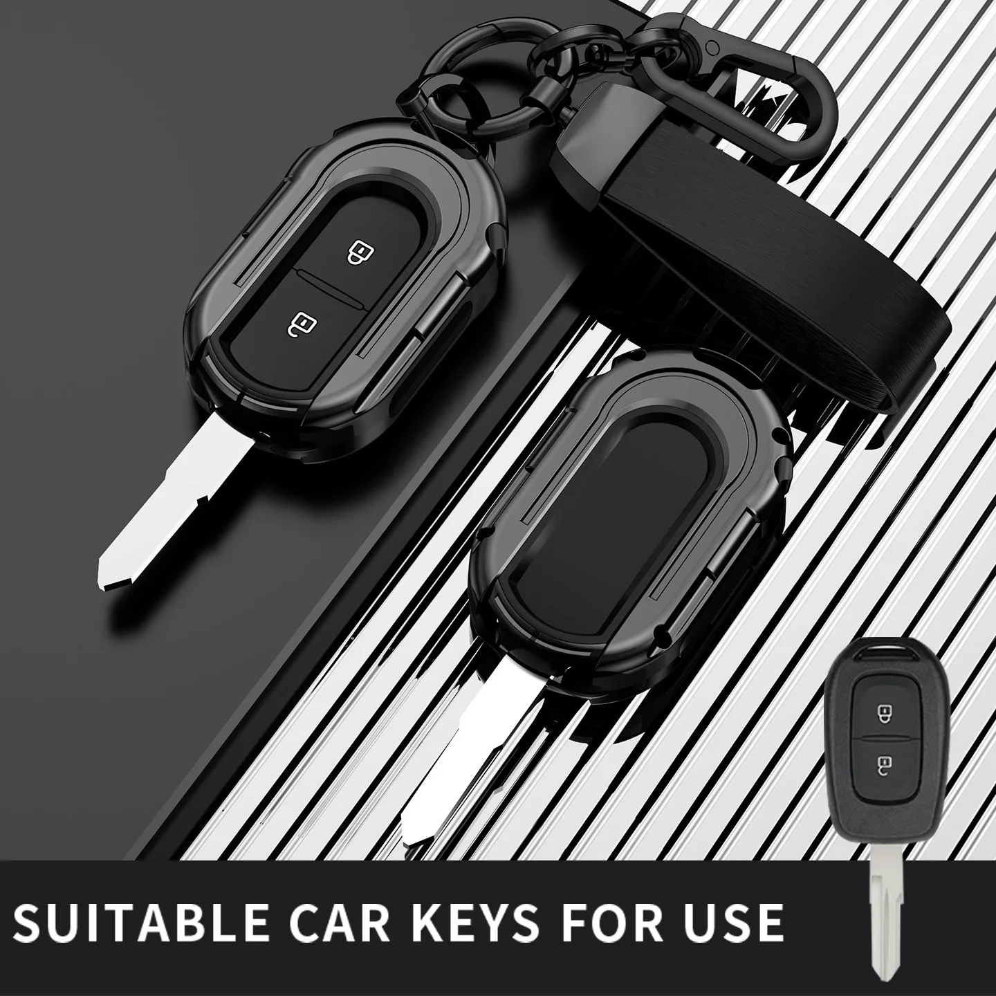 2/3 Button Fob Shell Holder Car Key Cover Case for Renault Kwid Traffic Symbol for Dacia Sandero Logan Duster 2016 2017 2018