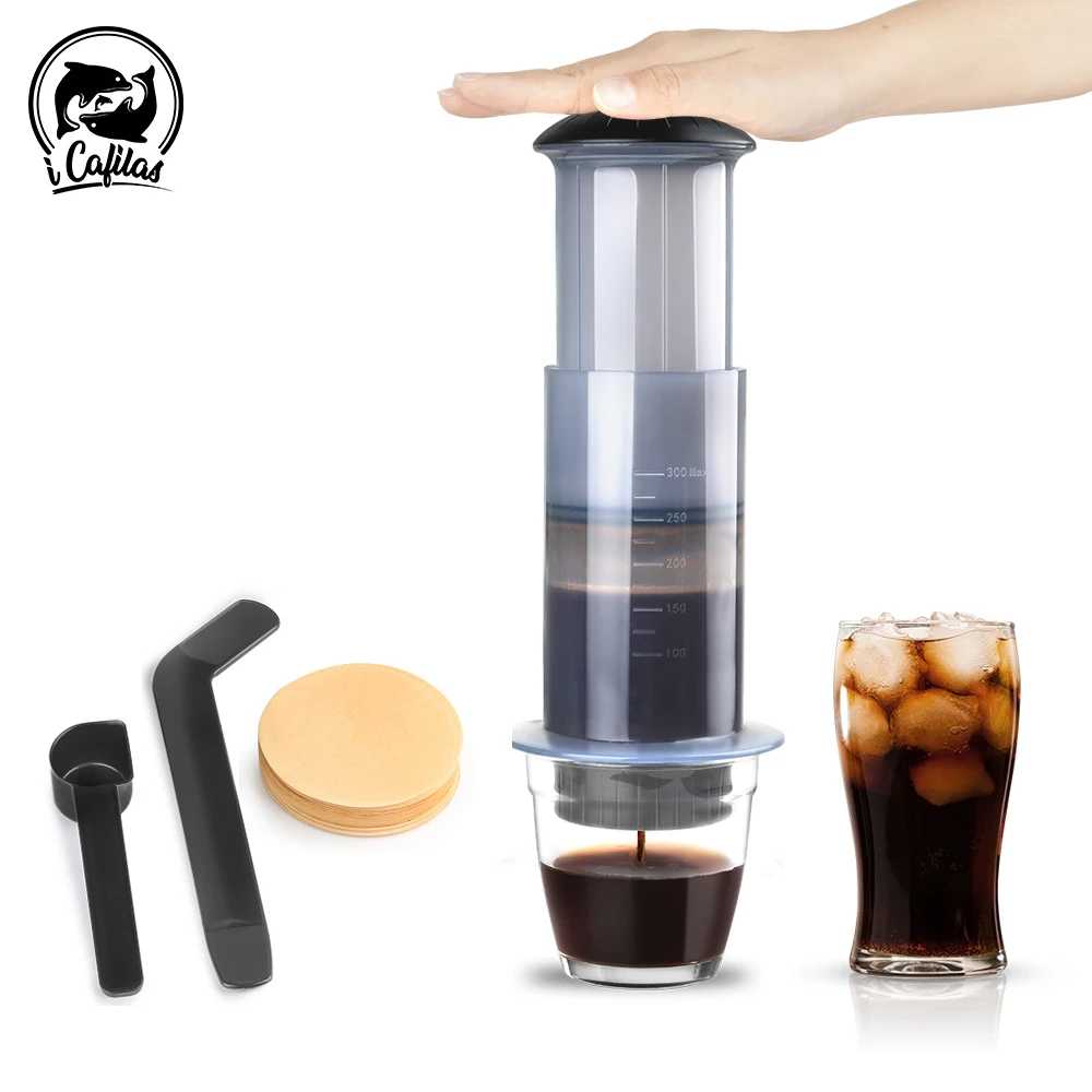 iCafilas Espresso Coffee Maker Portable Cafe French Press Air Press Drip Coffee Pot For AeroPress Machine Barista Tools