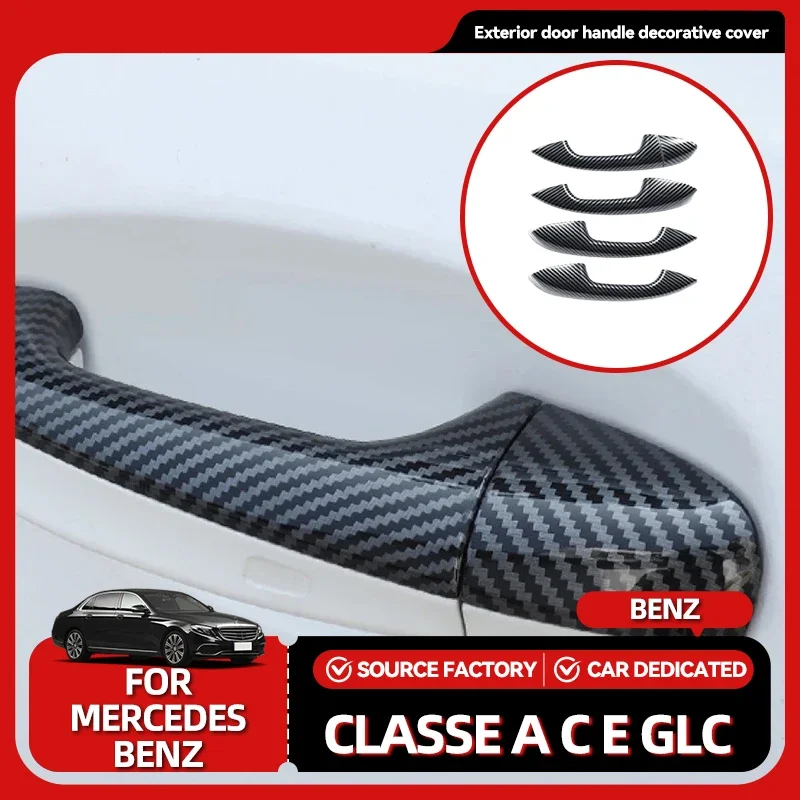

Лидер продаж, молдинги, серебристый хром, наружная дверная ручка, комплект накладок, левый руль, подходит для Mercedes Benz CLA/A-class/C-class/E-clas