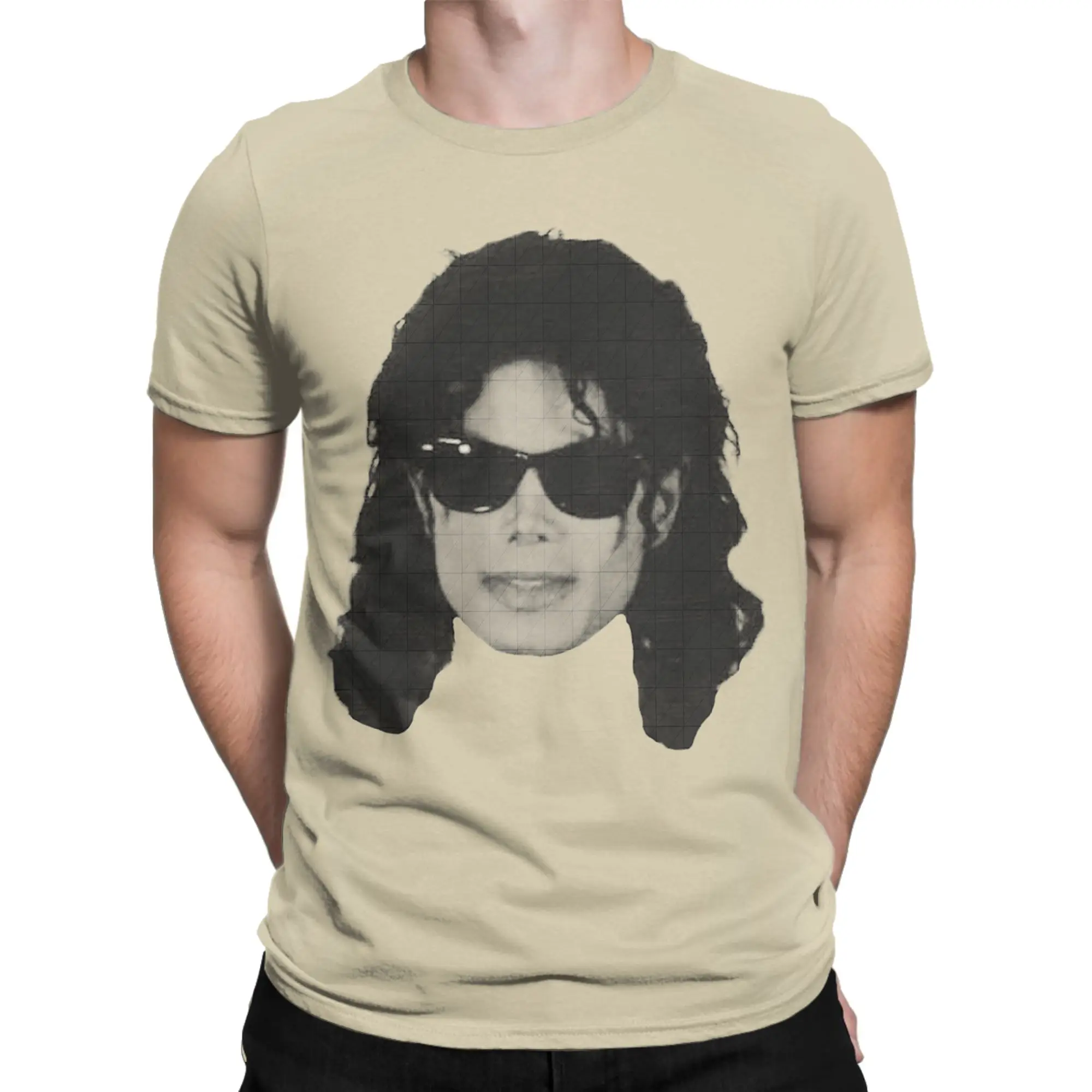 Men T-Shirts Michaels Jacksons Floating Head Casual Pure Cotton Tees Short Sleeve  T Shirts O Neck Clothing Original