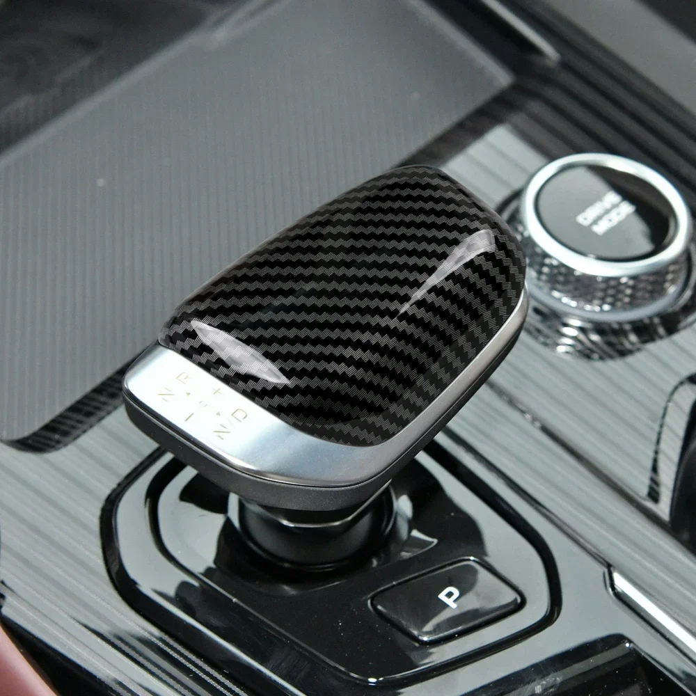 1 piece BLACK Carbon Fiber Gear Shift Knob Cover Sticker for Geely  Xingyue L Monjaro 2021-2024