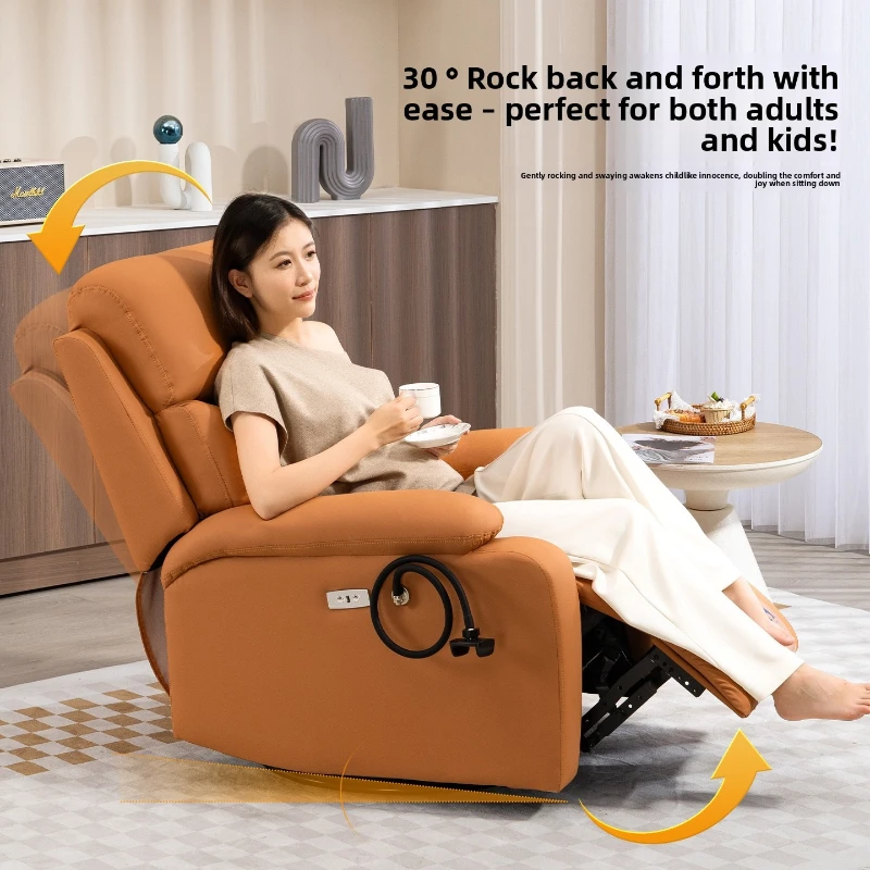 Stable Sofa Space First Class Lazy Living Room Electric Rocking Chair Reclining Massage Chair Sturdy and Durable