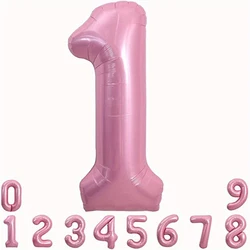 40inch Pink Foil Birthday Balloons Helium Number Ballon Figures Wedding Decor Birthday Party Decorations Baby Shower Globos