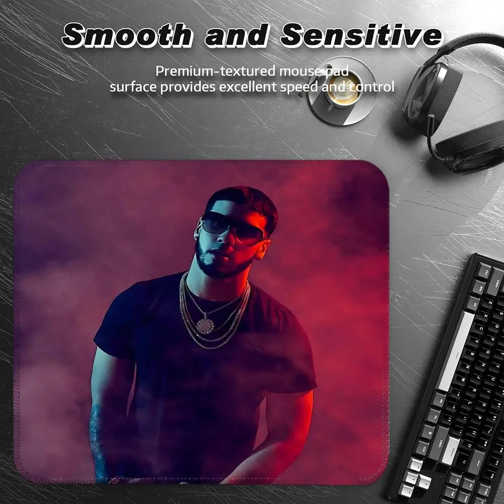 

Rapper Anuel AA Mouse Pad Offices Accessories Gaming Small Mousepad Desk Mat Office Rug Gamer Mats Anime Gadgets Computer Mause