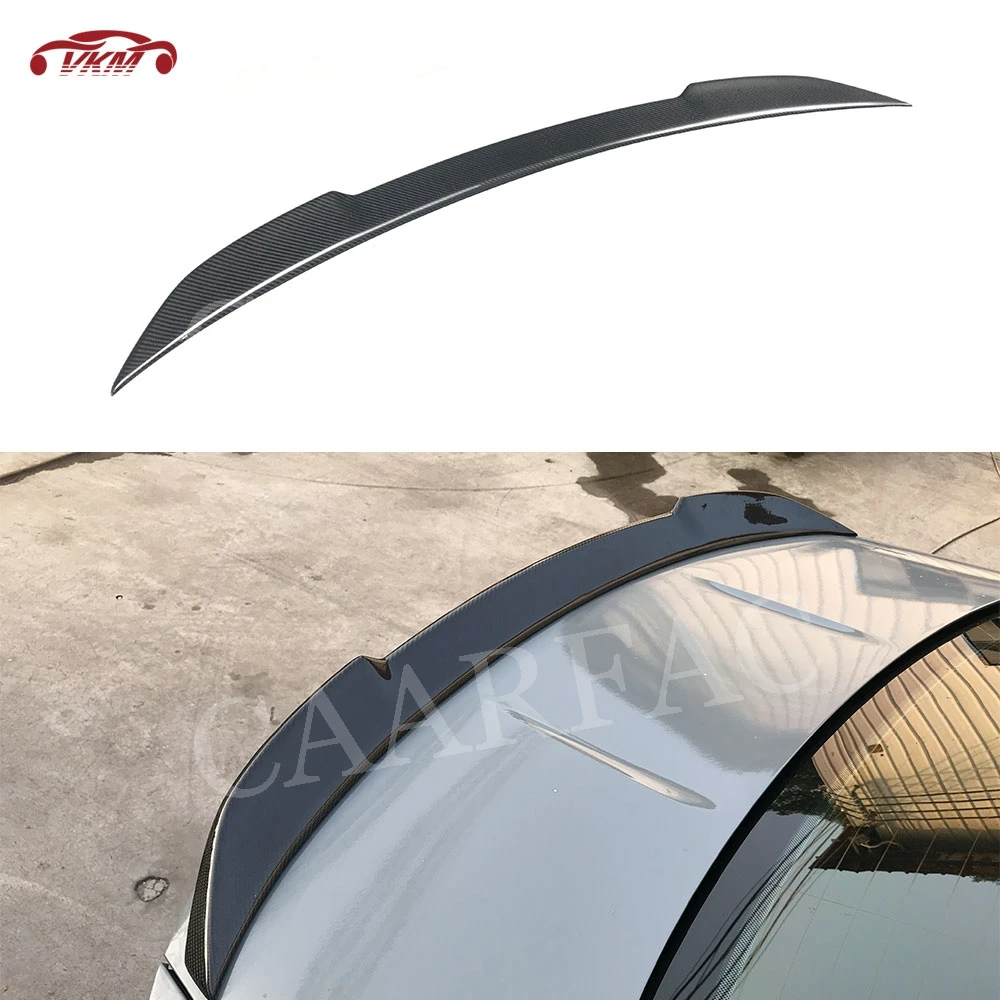 

For F82 M4 Carbon fiber Rear Boot Spoiler Trunk Trim Wings For BMW 4 Series F82 M4 Coupe 2Door 2014 - 2017 CS Style FRP Spoiler