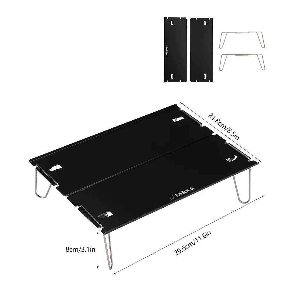 TARKA Mini Camping Table Tourist Portable Folding Table Aluminium Alloy Picnic Small Table Outdoor Fishing Beach Hiking Supplies