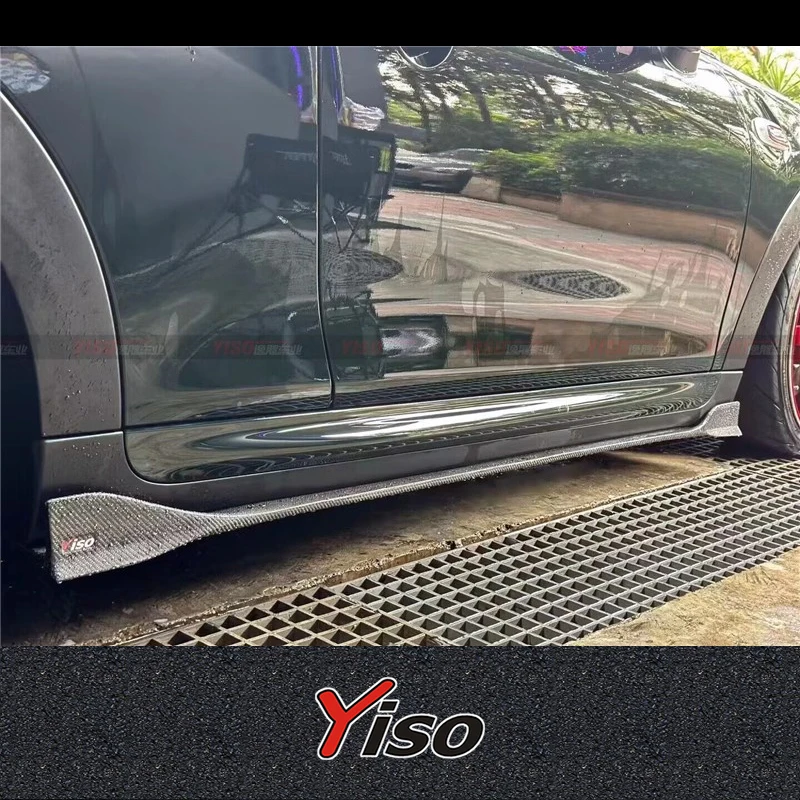 Suitable for 2015-2022 MINI F56 F55 JCW Modified encirclement Carbon fiber Modified Aerodynamic kit COOPERS YISO Side Skirt