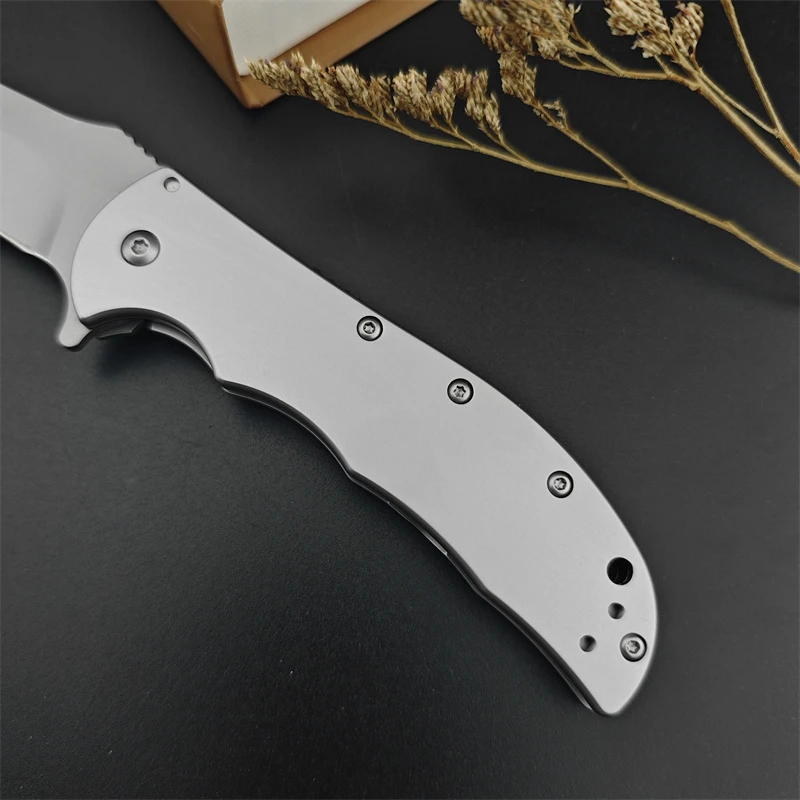 KS3655 420 steel handle 8Cr13Mov Handle Outdoor Camping Survival Rescue Tactics Hunting EDC folding knife gift series