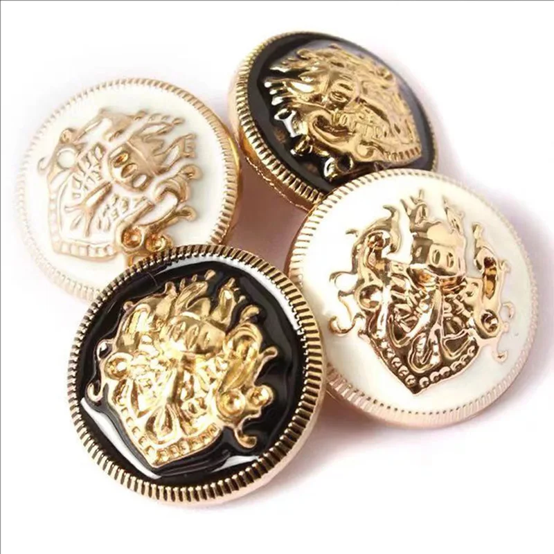 

20Pcs Meetee 10-28mm Metal Round Button for Clothing Suit Jacket Decorative Buttons Bag Buckles DIY Garment Sewing Accessories