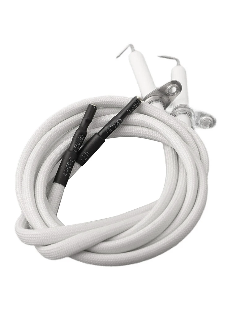 2PCS Ceramic Ignitor Electrode with 700mm For Ignition Wire for Outdoor Gas Grill For Burner 2271698 219798 Models