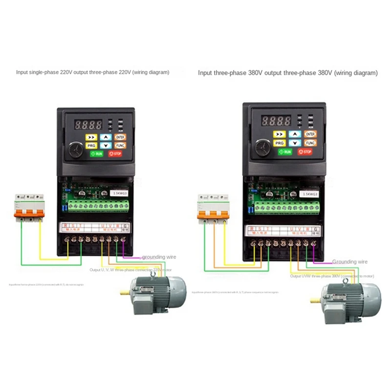 220V-0.75KW 1PH-3PH Frequency Inverter Asynchronous Motor Speed Controller For Fan And Water Pump