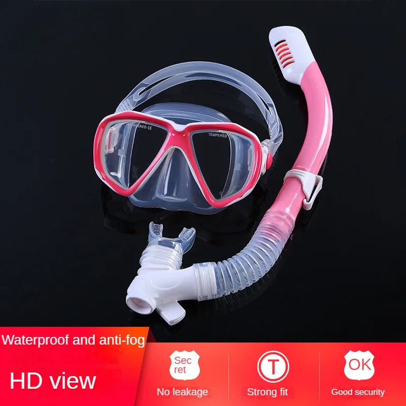 Children's Diving Equipment Snorkeling Goggles Diving Sets Breathing Tubes Large Frame Snorkeling Goggles Diving Equipment