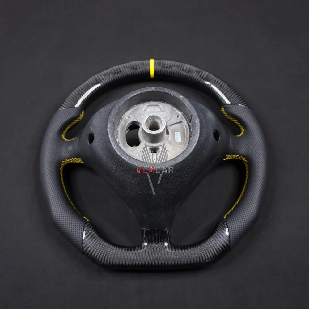 Carbon Fiber Steering Wheel Replacement for Porsche 996 Turbo Carrera GT2 GT3 1999 - 2005 Interior Modification Upgrade