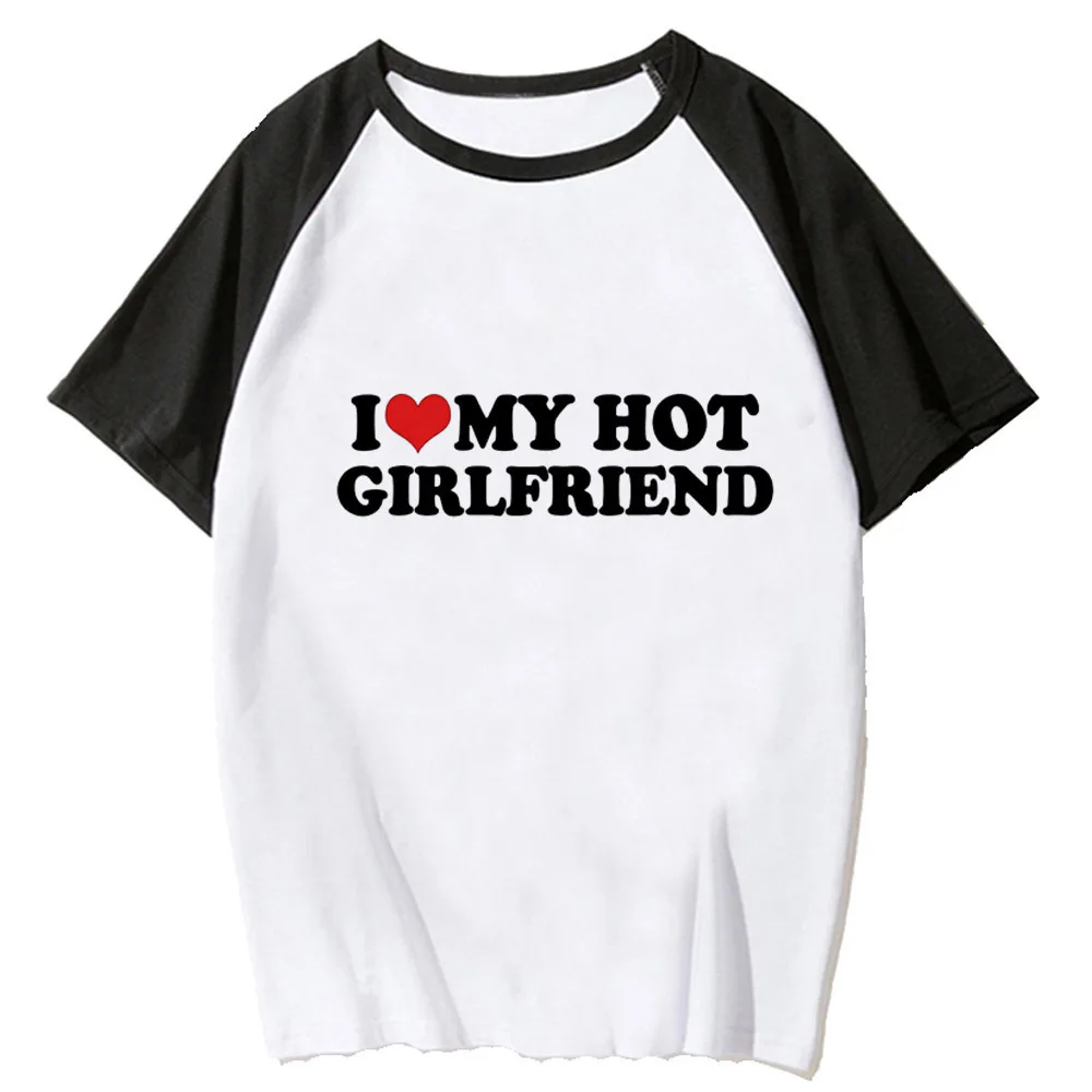 i Love My Boyfriend Girlfriend Me t shirt girl Pop Culture University Vintage Grunge Punk 2000s top tees Punk kawaii Pop Culture