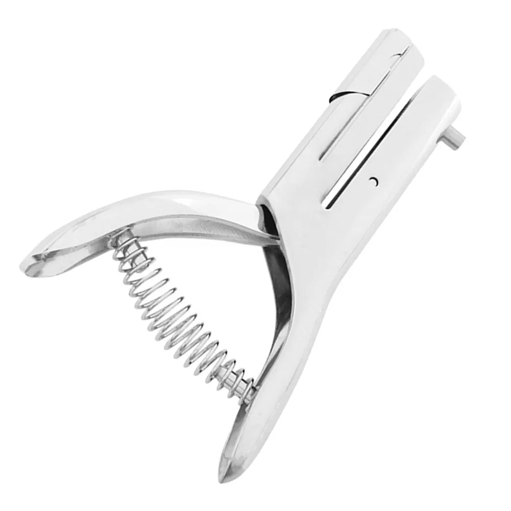 

Single Hole Puncher Heavy Duty Portable Zinc Alloy PVC Card Punch for Id Name Badge Office Craft Supplies Efficient Precise Hole