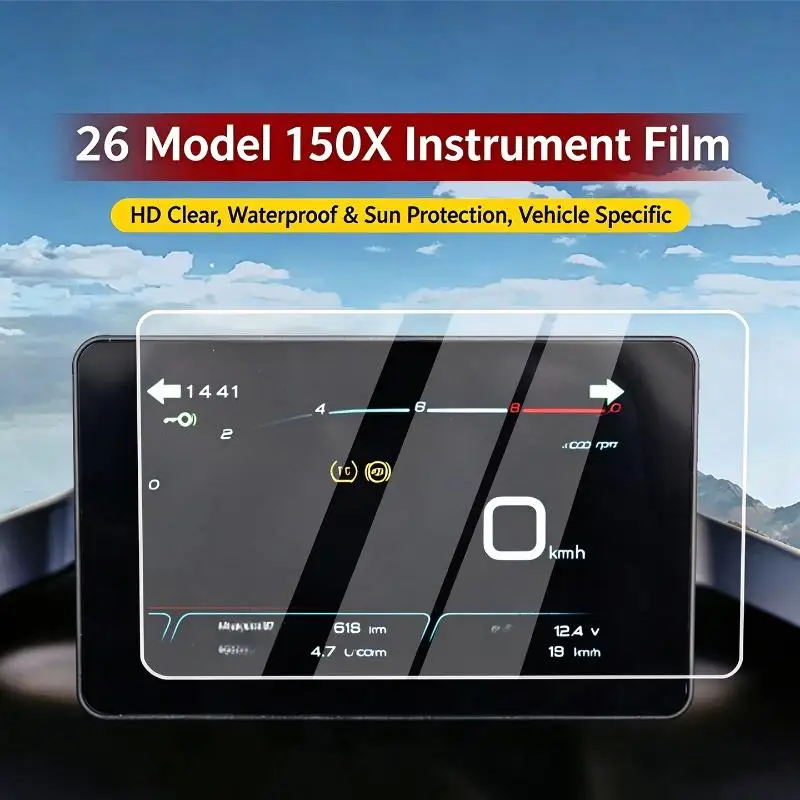 Outdoor Riding Use Motorcycle Screen Protector Anti-Fingerprint Clear Film for ZONTES 150X 150V 175V