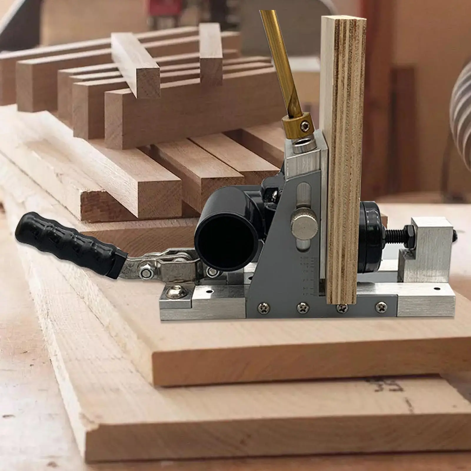 Portable Drill Guide Carpenter Hole Locator Precision Portable Punch Locator For Home Improvement Kitchen Cabinet Furniture