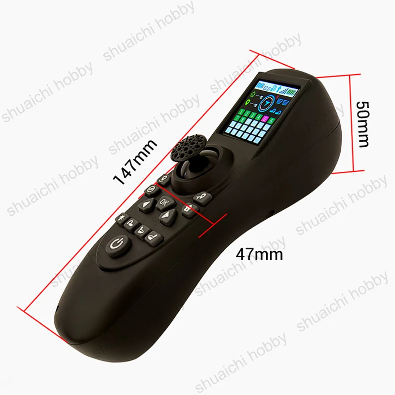 1Set RXG7-TXG4 Remote Controller Color Screen Display 6-15VDC Receiver Board with GPS Module for RC Trawler Bait Boat Refit Kit