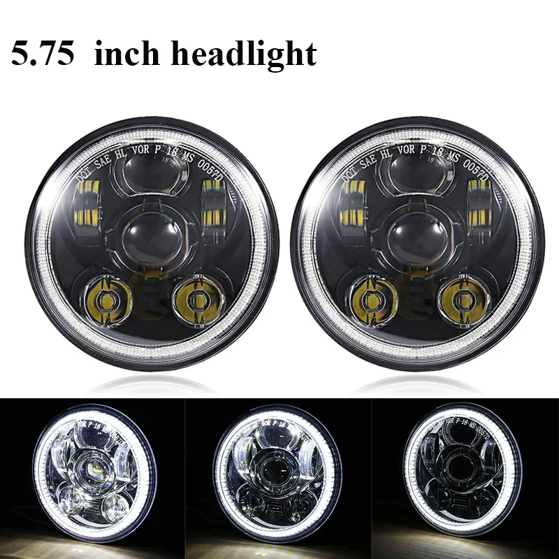 2 X 5.75 inch Iron 883 Dyna Headlamp 5 3/4