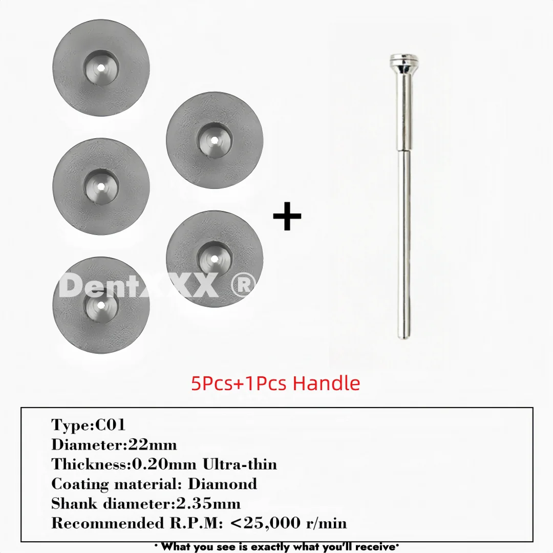Ultra-Thin Double-Sided Diamond Grinding Discs – 0.20mm Cutting & Polishing Blades with 2.35mm Shank