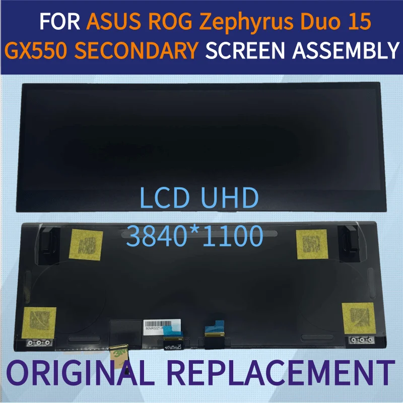 

FOR ASUS ROG Zephyrus Duo 15 GX550 GX550Q GX550LXS SECONDARY SCREEN UHD 4K LCD ASSEMBLY TOUCH SCREEN TOUCH DIGITIZER DISPLAY